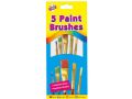 Art Box 5pk Paint Brushes Part No.5453