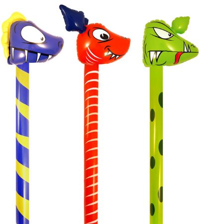 Inflatable Dinosaur Stick...Assorted Picked At Random